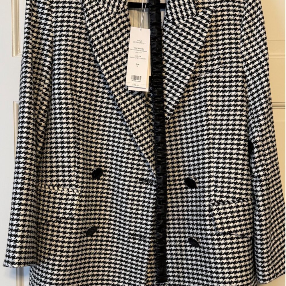 Veronica Beard - Houndstooth Boyfriend Blazer - Picture 3 of 4